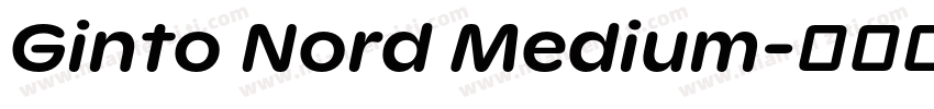 Ginto Nord Medium字体转换
